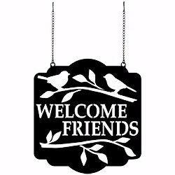 Flag-Garden-Welcome Friends (Metal) (11.5 x 10.75)