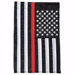 Flag-Garden-Thin Red Line (12 x 18) (Jan)