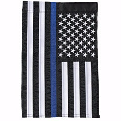 Flag-Garden-Thin Blue Line (12 x 18) (Jan)