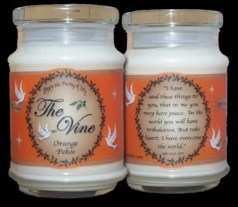 Jar-Orange Pekoe (Soy)-1 Cor 13:4  7 (12 Oz Candle