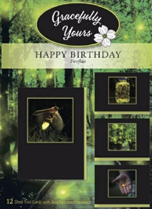 Card-Boxed-Birthday-Fireflies #147 (Box Of 12)