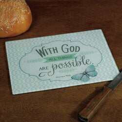 Cutting Board-Mini-With God All Things Are Possibl