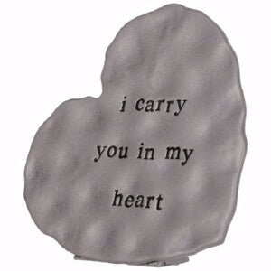 Plaque-Mini Metal-In My Heart (3.5 x 3.5)