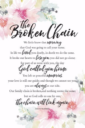 Plaque-Woodland Grace-Broken Chain  (6 x 9)