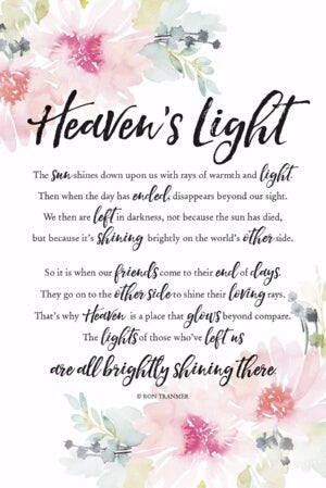 Plaque-Woodland Grace-Heaven's Light (6 x 9)