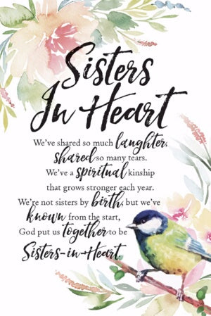 Plaque-Woodland Grace-Sisters In Heart (6 x 9)