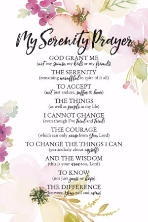 Plaque-Woodland Grace-My Serenity Prayer (6 x 9)
