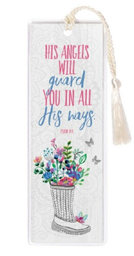 Bookmark-His Angels Will Guard
