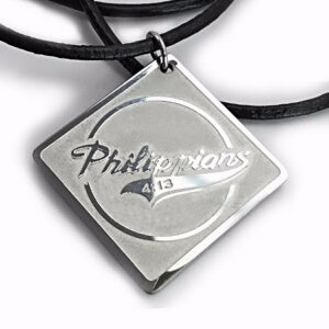 Philippians-Stainless Steel Diamond Phil Necklace