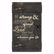 Wall Art-Barn Door-Be Strong (14 x 24)