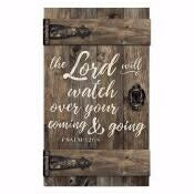 Wall Art-Barn Door-Lord Will Watch (14 x 24)