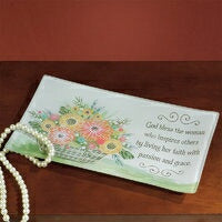 Jewelry Dish-God Bless The Woman (9.75 x 5.75)