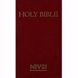 NIV Pew Bible-Red Hardcover
