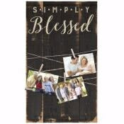 Photo Frame-Clothesline Clipboard-Simply Blessed (
