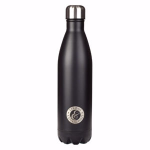 Water Bottle-Strong & Courageous-Black (25 Oz)