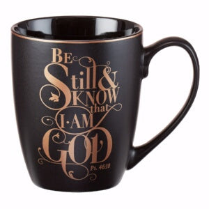 Mug-Be Still And Know-Black w/Gift Box (13 Oz)