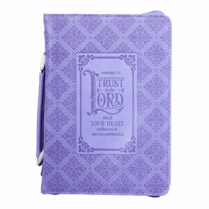 Bible Cover-Classic LuxLeather-Trust In The Lord-M
