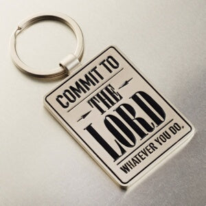 Commit It To The Lord In Gift Tin Keyring