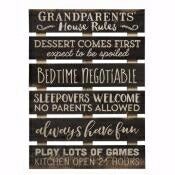 Skid Sign-Grandparents Rules (17 x 23.5)