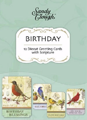 Card-Boxed-Birthday-Song Birds (Box Of 12)