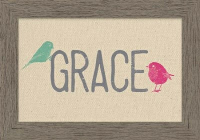 Framed Canvas-Natural-Grace (7.25 X 10.25) (Word F