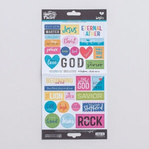 Bible Journaling-Cardstock Stickers-His Name 2