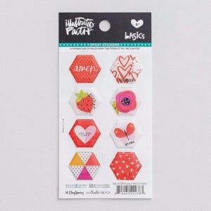 Bible Journaling-Epoxy Stickers-Hexies-Apple Of My