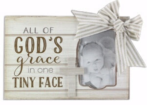 All Of God's Grace In One Tiny Face w/Cross Frame