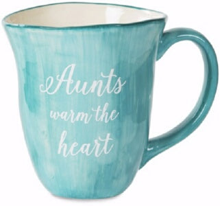 Mug-Aunts Warm The Heart-Teal (16 Oz)