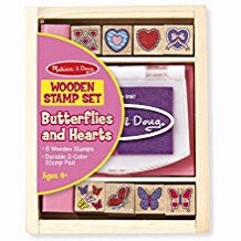 Stamp Set-Butterflies & Hearts (9 Pieces) (Ages 4+
