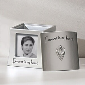 Memorial Frame Keepsake Box-Forever In My Heart (H