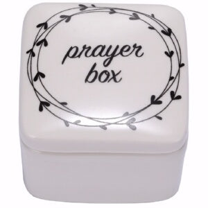 Prayer Box-Porcelain w/Poem Inside (2.5")