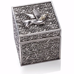 Prayer Box-Keepsake w/Dove 18k Gold Plate (2")