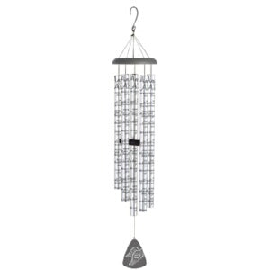Wind Chime-Sonnet-Angels Arms-Silver/Black (55")