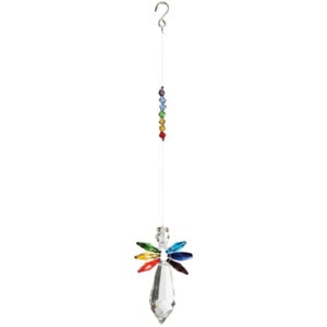 Prism Drop-Large Angel-Rainbow (7.5")