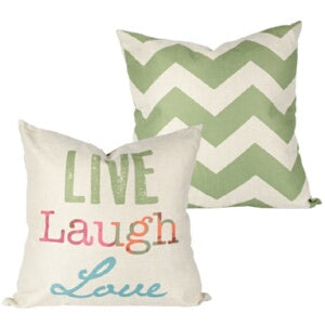 Pillow-Live Laugh Love (17 x 17)