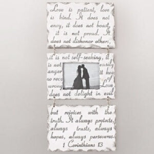 Wall Plaque And Frame-Love Letters (1 Corinthians