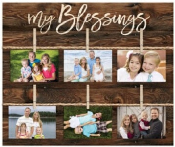 Photo Frame-Clothesline Clipboard-My Blessings (21