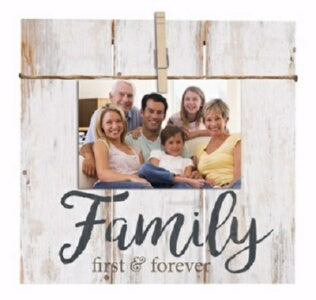 Photo Frame-Clothesline Clipboard-Family First & F