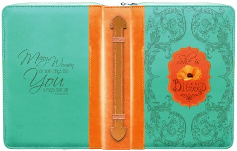Bible Cover-Poppies  - X Large