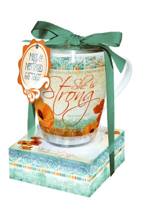 Mug & Note Giftset-Poppies