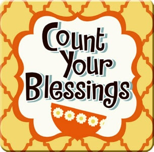 Magnet-Retro Kitchen Ceramic  - Count Your Blessin