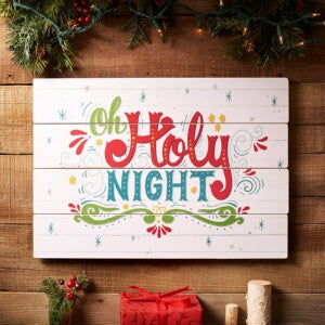 Wall Plaque-Oh Holy Night (Jul)
