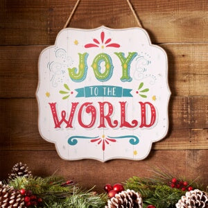 Wall Plaque-Joy To The World (Jul)