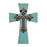 Cross-Where The Heart Is-Teal & Iron w/Stand (9.75