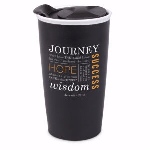 Tumbler-Journey-Double Wall Ceramic-Black (#15041)