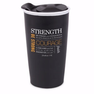 Tumbler-Strength-Double Wall Ceramic-Black (#15043