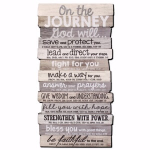 Wall D√©cor-Stacked Wood: Journey-Medium (8 1/2 x 1