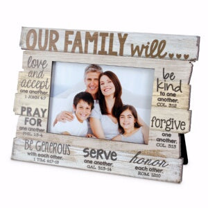 Stacked Wood: Family (#17017) Frame