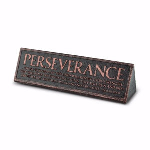 Desktop Plaque-Reminder: Perserverance-Copper Cast